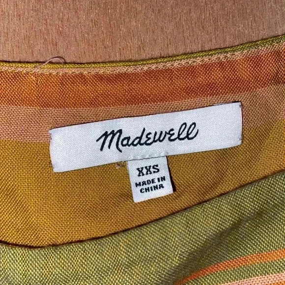 Madewell Striped Butterfly Women’s Top - Picture 2 of 3